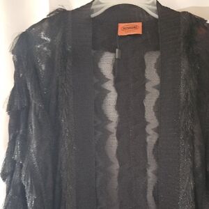Missoni Charcoal Fringe Cardigan